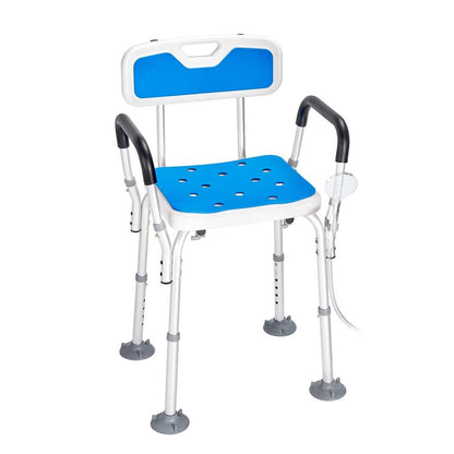 Comfortable Shower Seat – Stable Bath Chair with Grip Feet