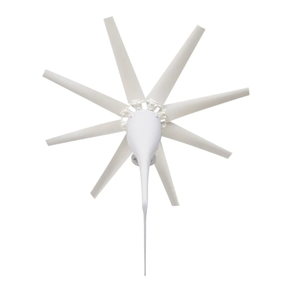 Quiet Home Wind Power Generator 8 Blade Turbine System