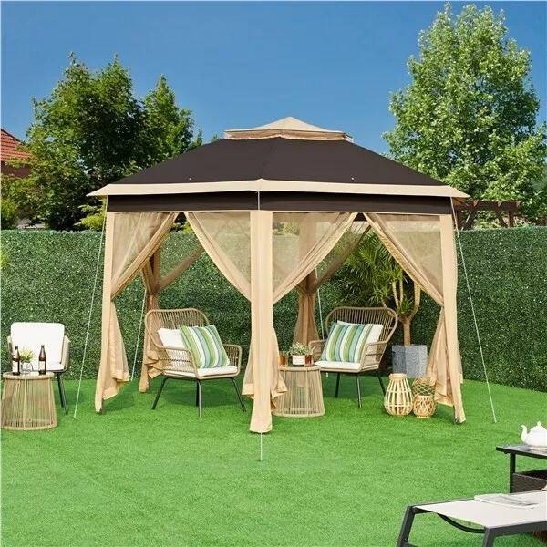 Large 3x13 Outdoor Gazebo Patio Canopy Cover - Halri