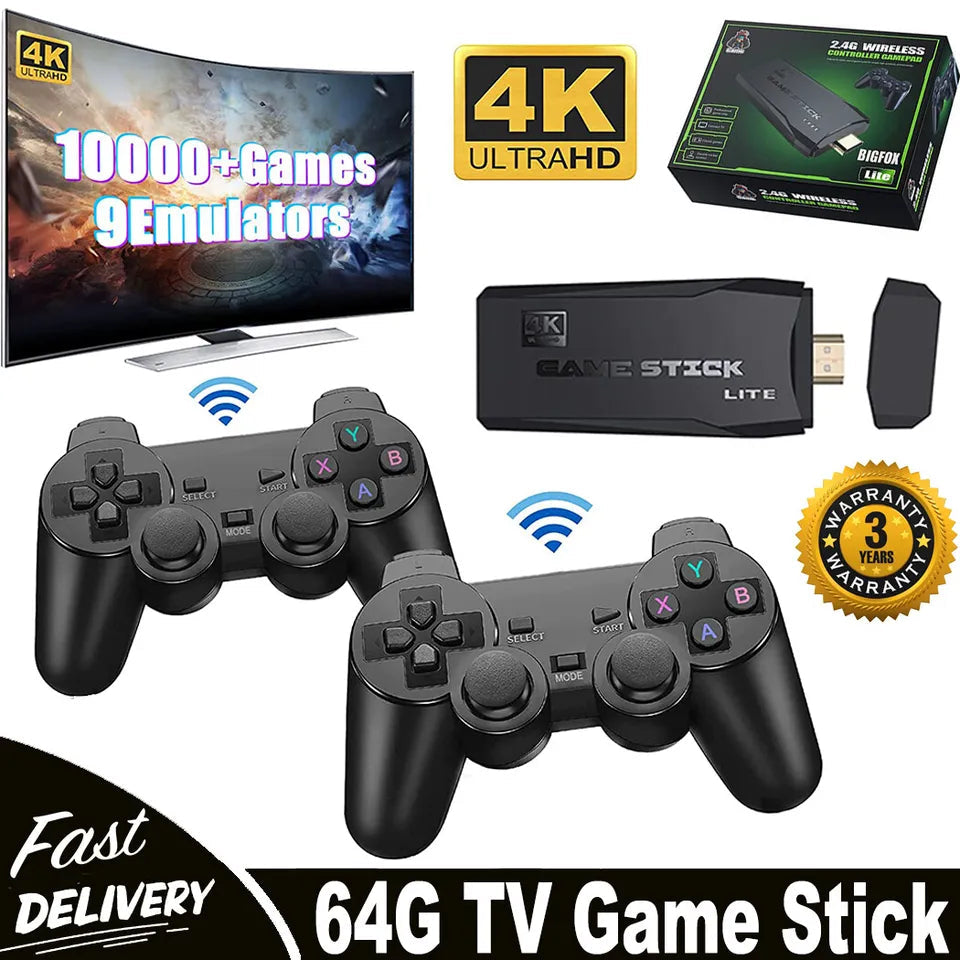 Classic Retro Game Console - 64GB HDMI TV Stick