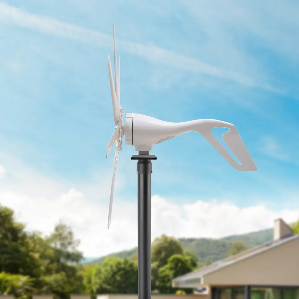 Quiet Home Wind Power Generator 8 Blade Turbine System