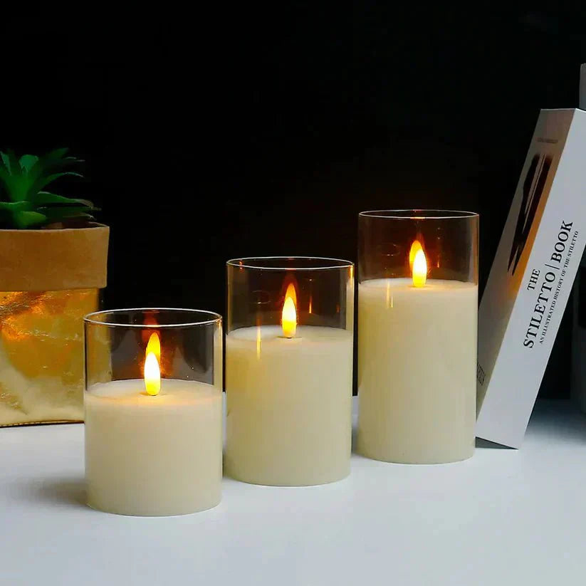 Relaxing Warm LED Candle Light for Home Ambiance
