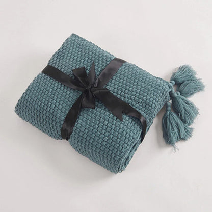 Cozy Natural Fiber Throw Blanket