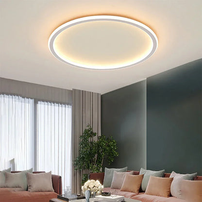 Classic White Round Ceiling Light - Halri