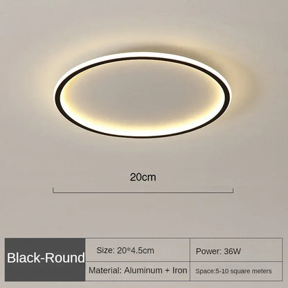 Classic White Round Ceiling Light