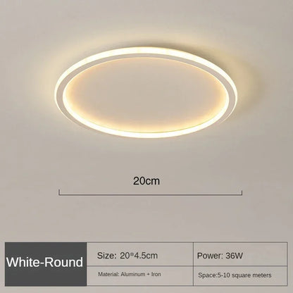 Classic White Round Ceiling Light