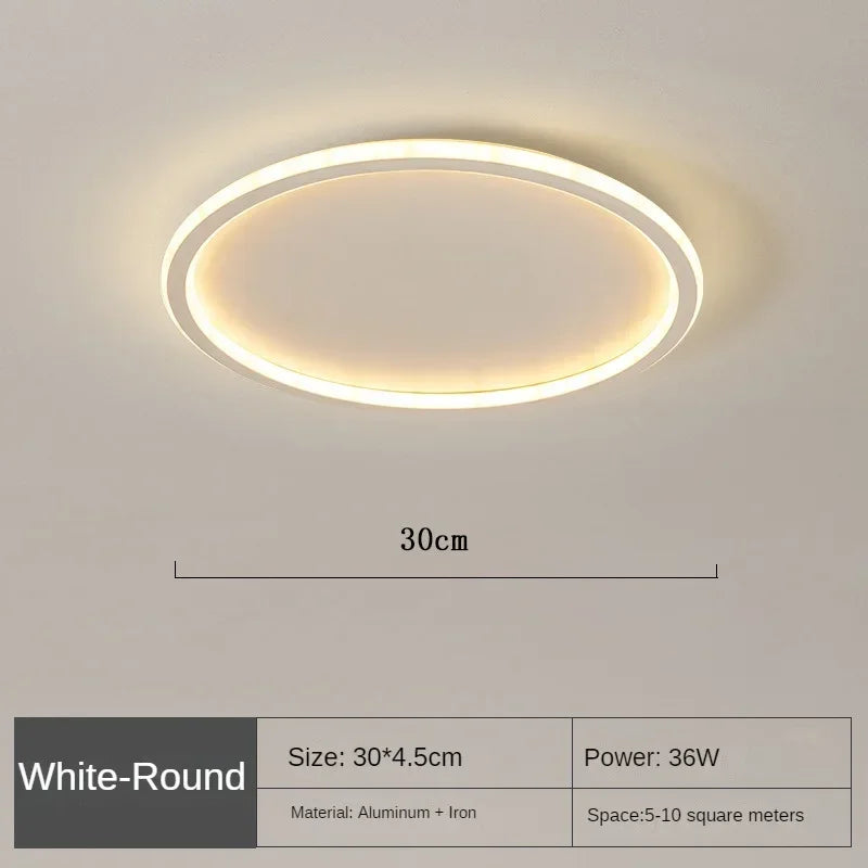 Classic White Round Ceiling Light