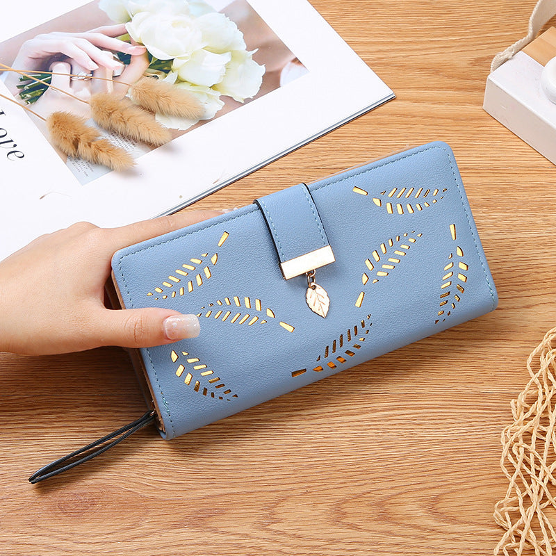 Stylish Leaf Print Women's Wallet