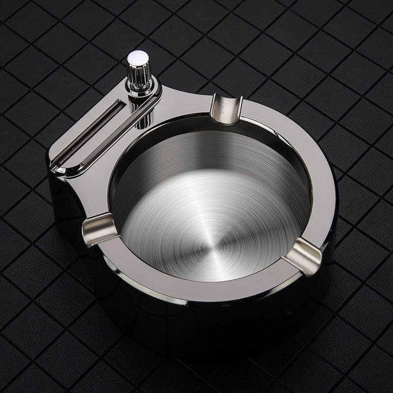 Vintage Metal Ash Tray, Table Lighter