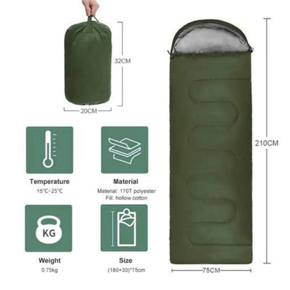 Lightweight Compact Sleeping Bag for Camping & Hiking