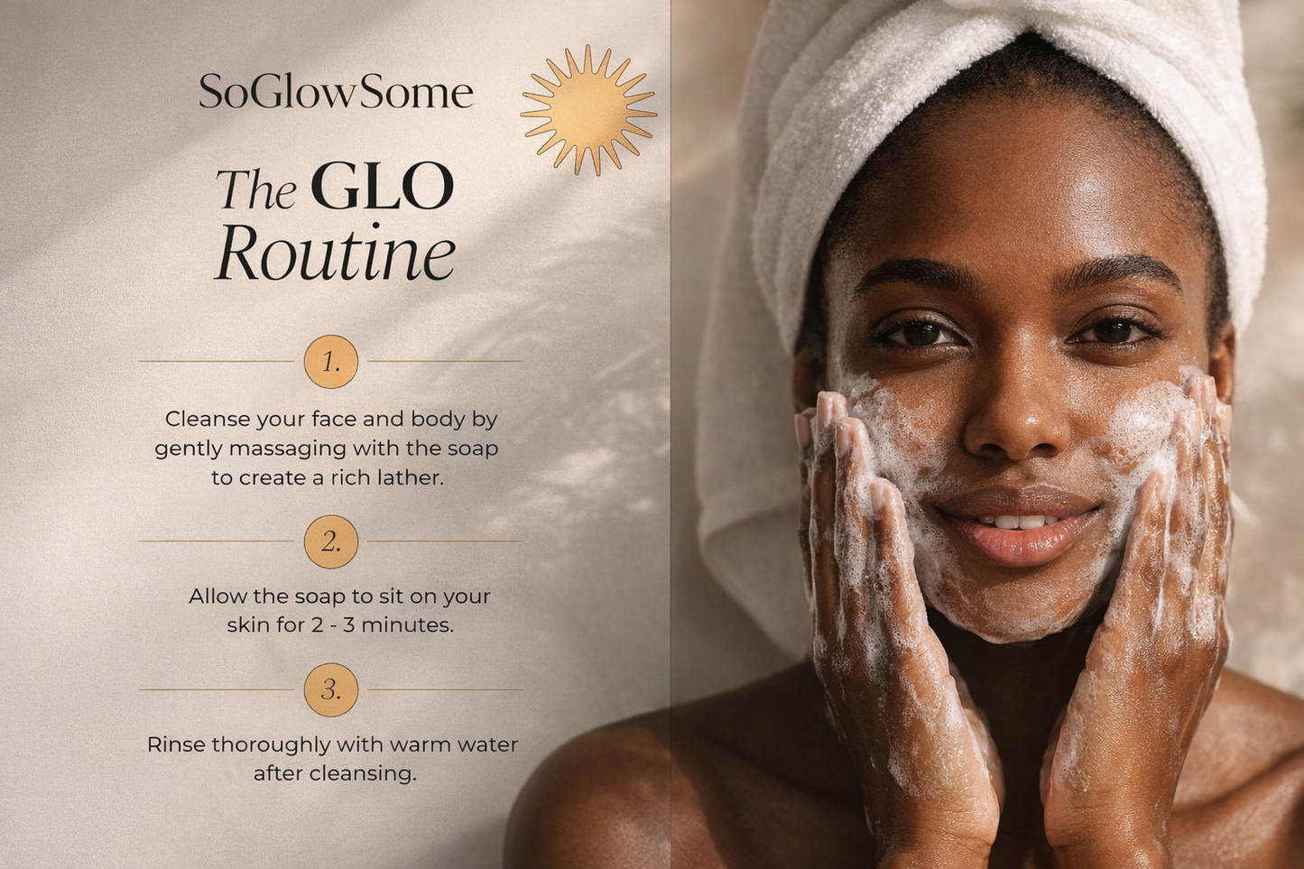 Natural Glow Face Soap with Vitamin C and Oats
