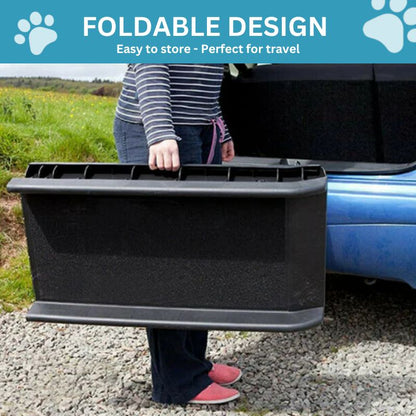 Portable Pet Step with Grip Surface