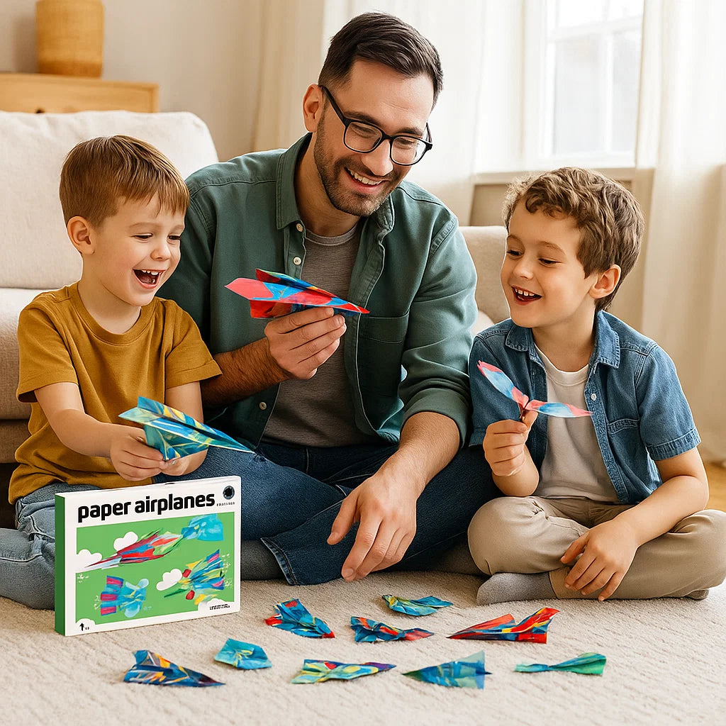 Paper Plane Buildable BowLift | Paper Plane Building Set with Instructions – Halri