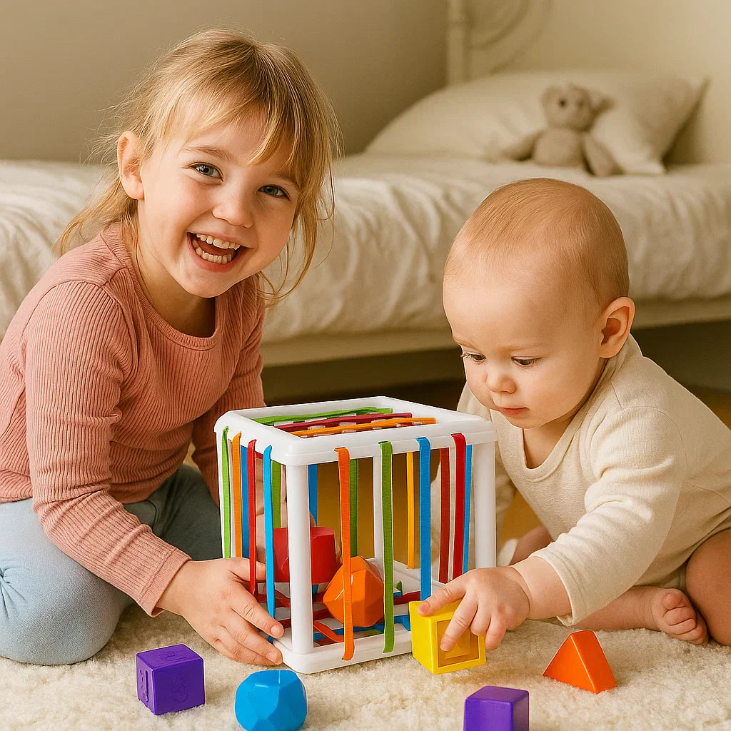 Montessori Wooden Shape Sorter Toy - Halri