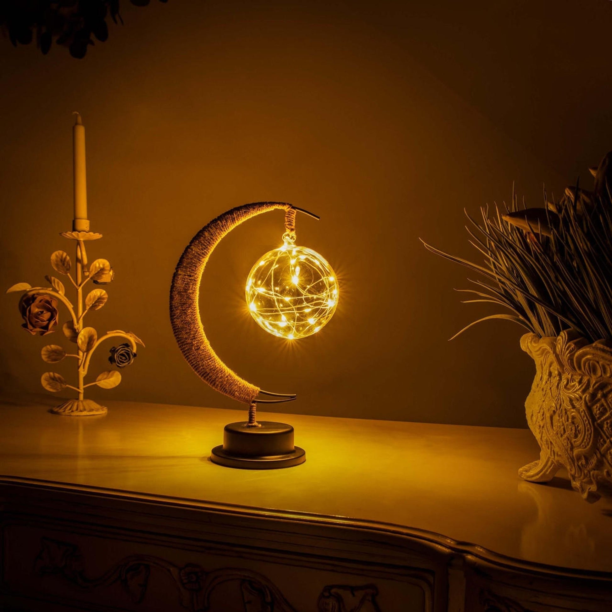 Soft Globe Desk Lamp Warm Home Lighting - Halri