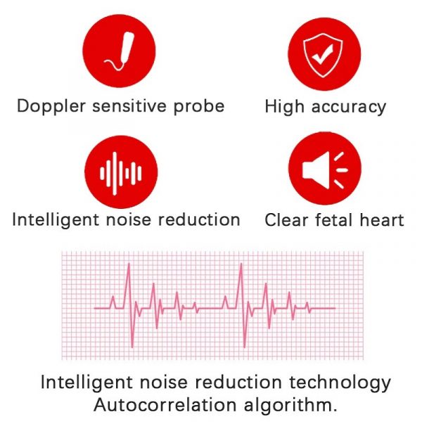 Handheld Fetal Doppler Baby Heart Rate Monitor