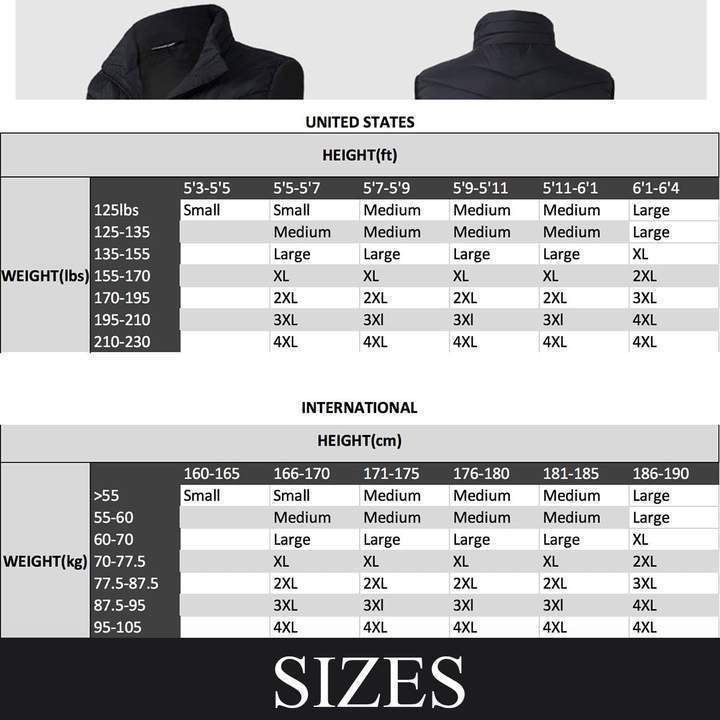Warm Thermal Reversible USB Vest Jacket