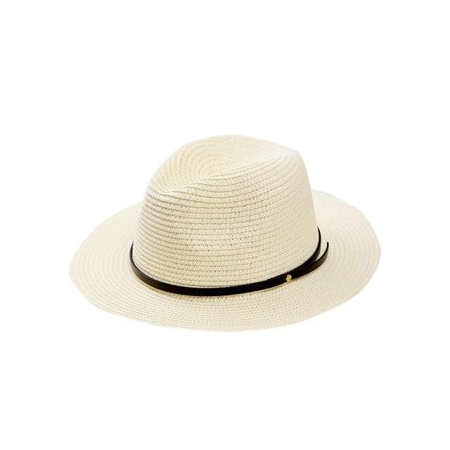 Women's Large Brim Summer Straw Rollup Hat