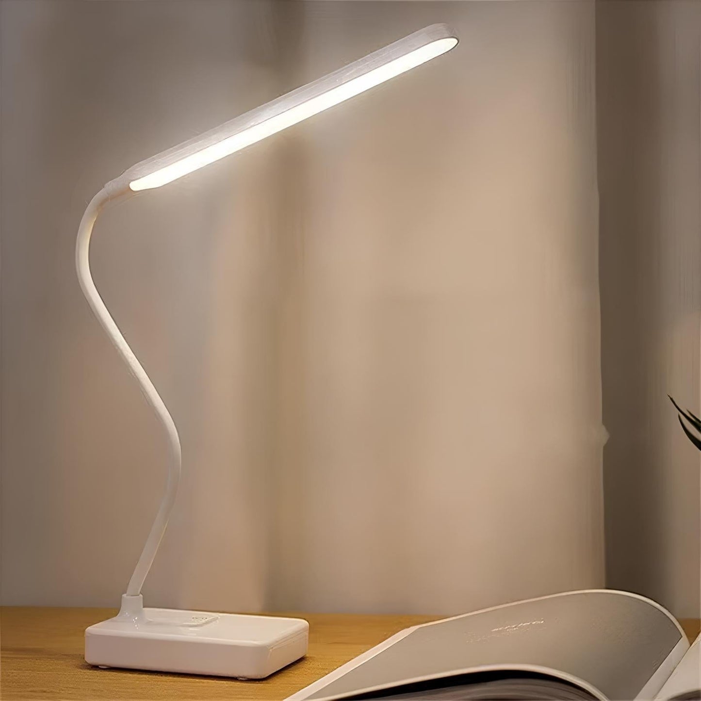 Adjustable LED Desk Light with USB Charging and Color Options