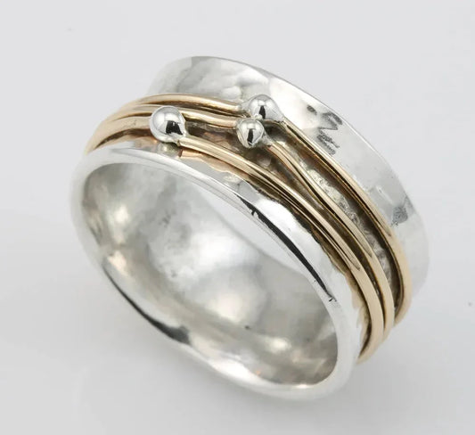 Antique Rose Gold Plated Sterling Ring - Halri
