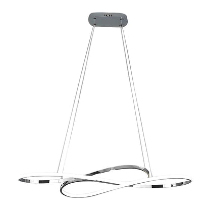 Stylish Curved 8 Led Dimmable Pendant Light Fixture
