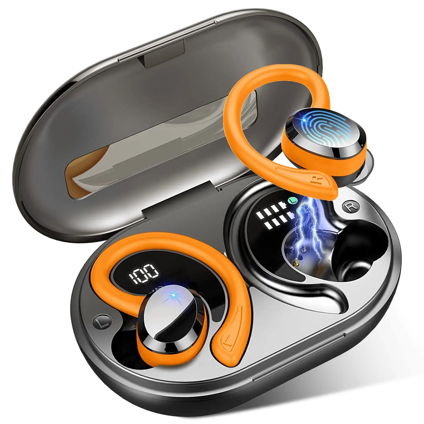 Wireless Earbuds with Long Lasting Battery Secure Fit