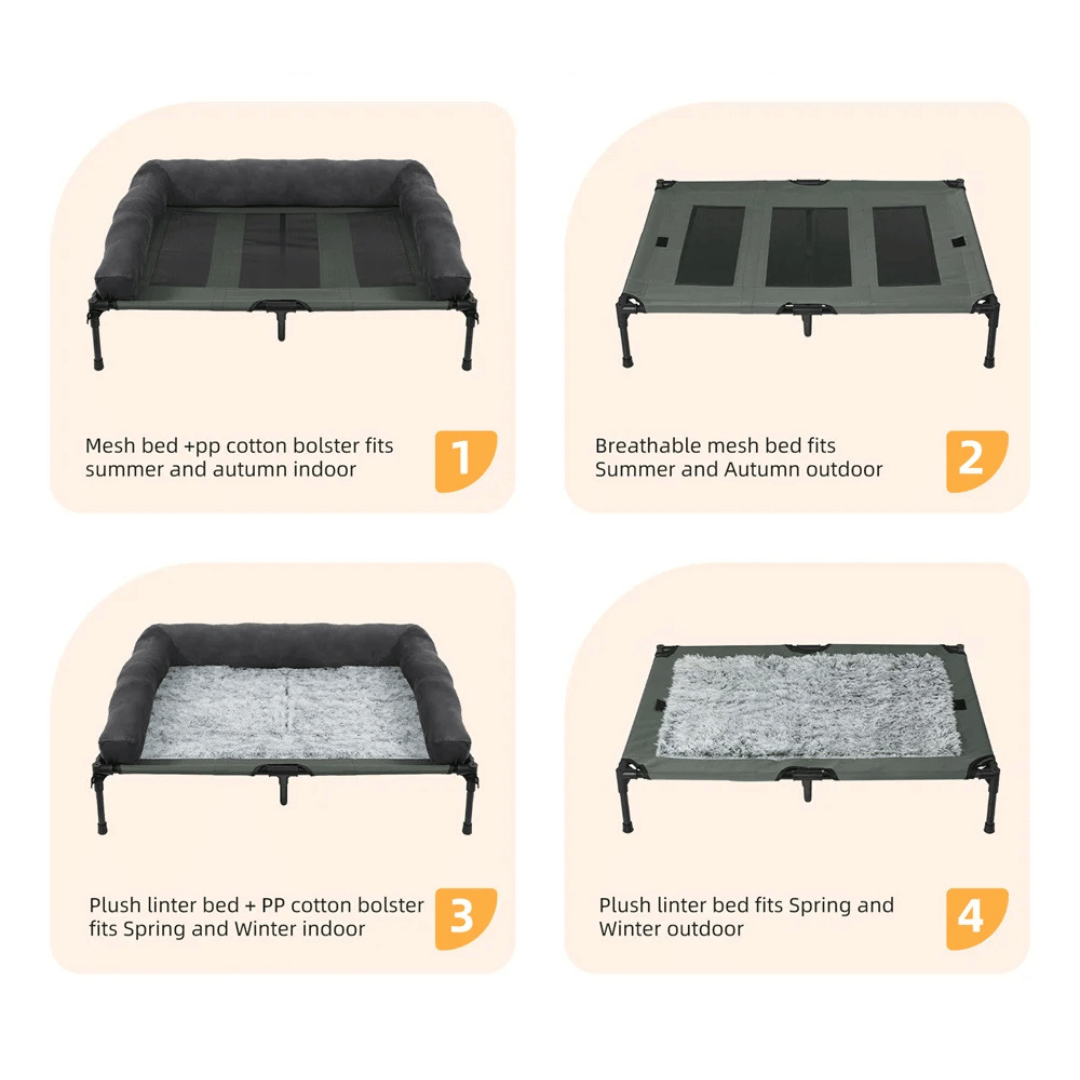 Orthopedic Elevated Dog Bed for Big Dogs