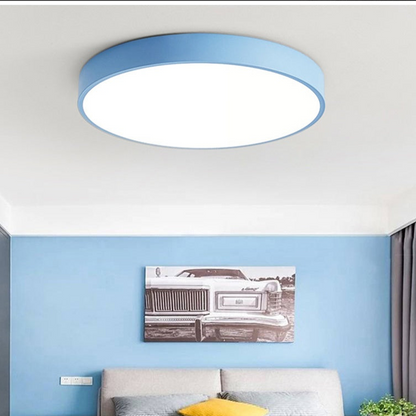 Simple Round LED Ceiling Fixture Slim Flush Mount