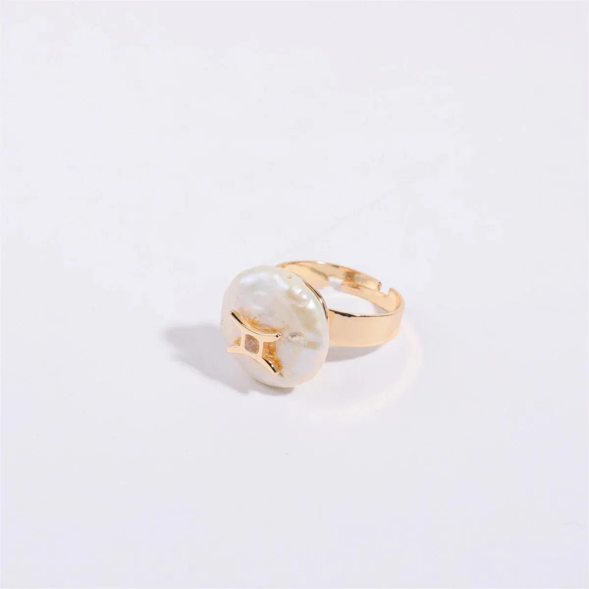 Big Astrology Pearl Cocktail Ring