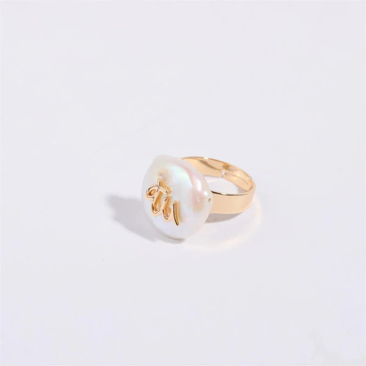 Big Astrology Pearl Cocktail Ring