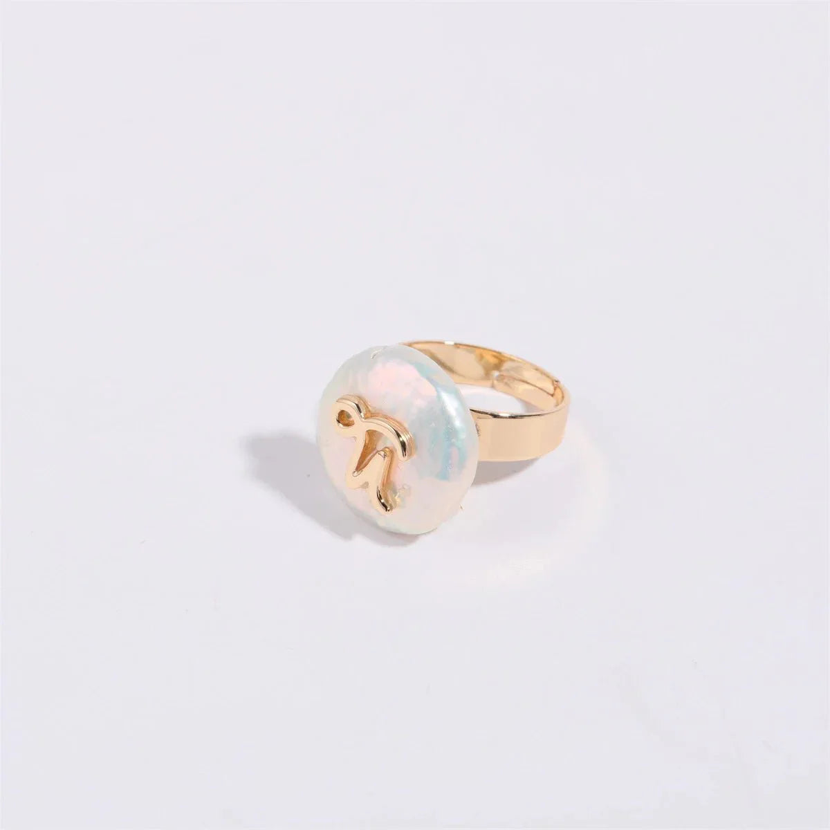Big Astrology Pearl Cocktail Ring