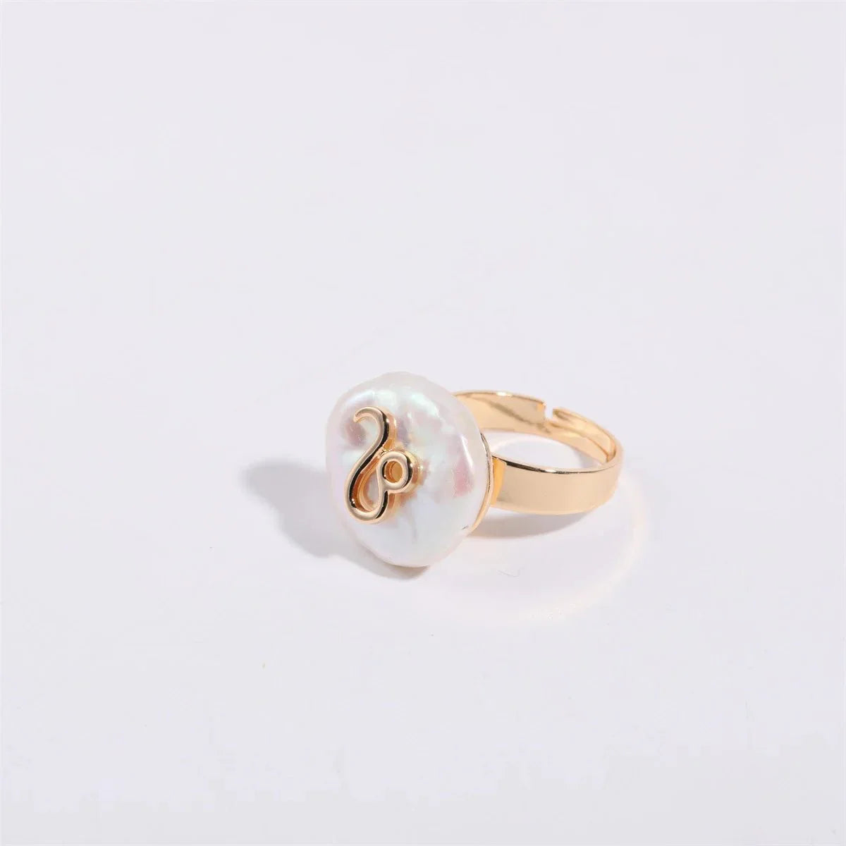 Big Astrology Pearl Cocktail Ring
