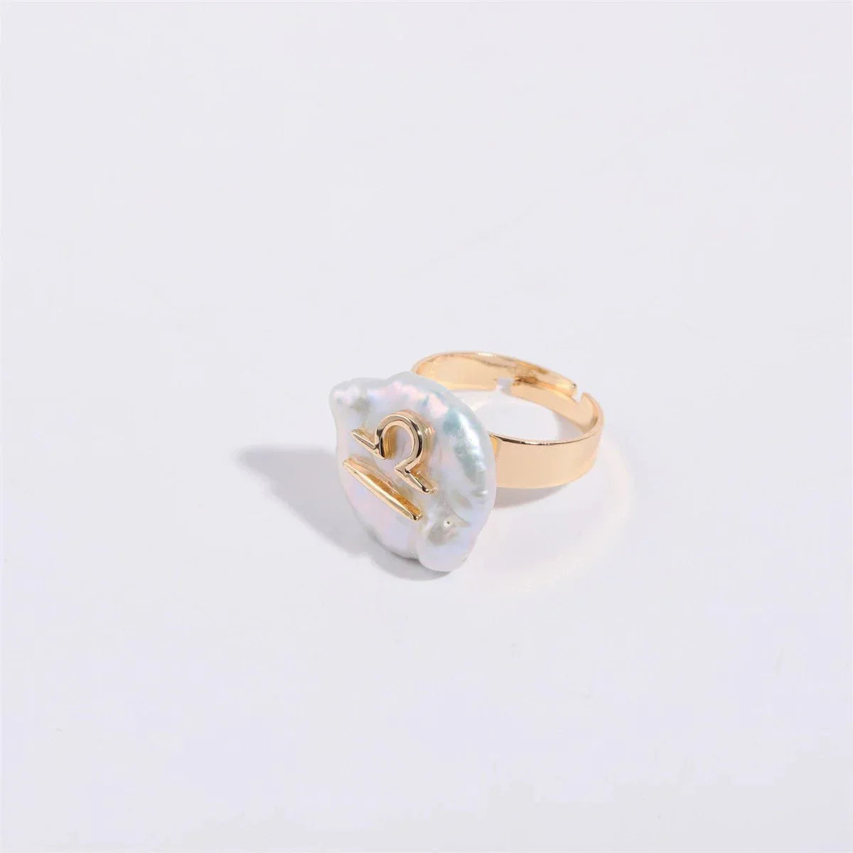 Big Astrology Pearl Cocktail Ring