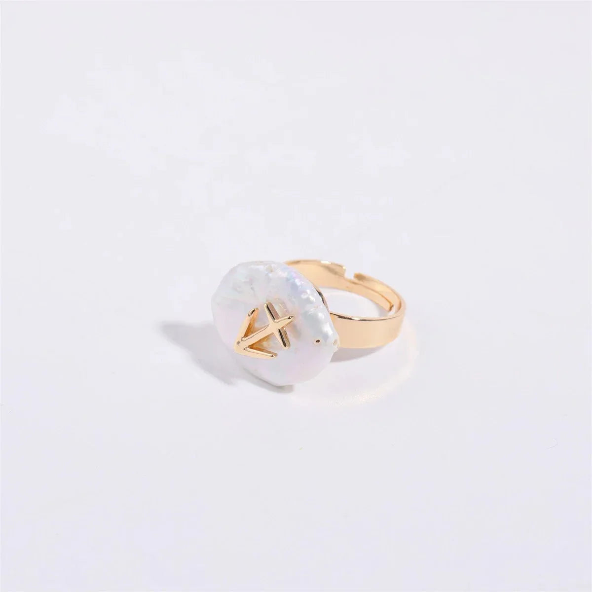 Big Astrology Pearl Cocktail Ring