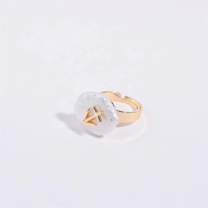 Big Astrology Pearl Cocktail Ring